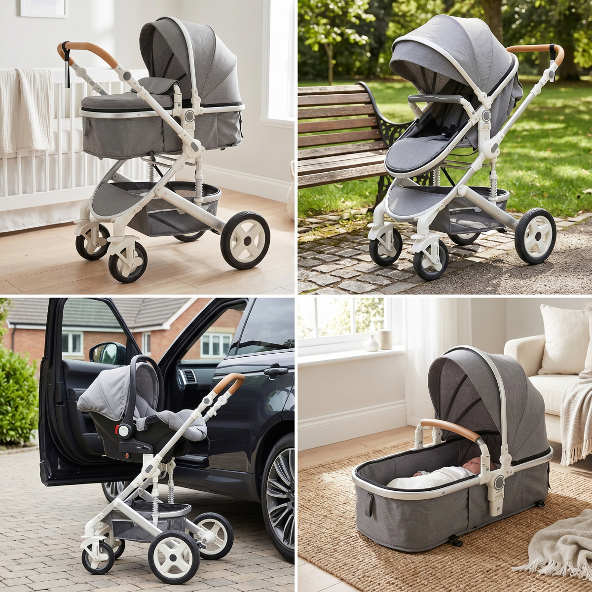 Twinky All-in-1 Barnvagnsset - Grå