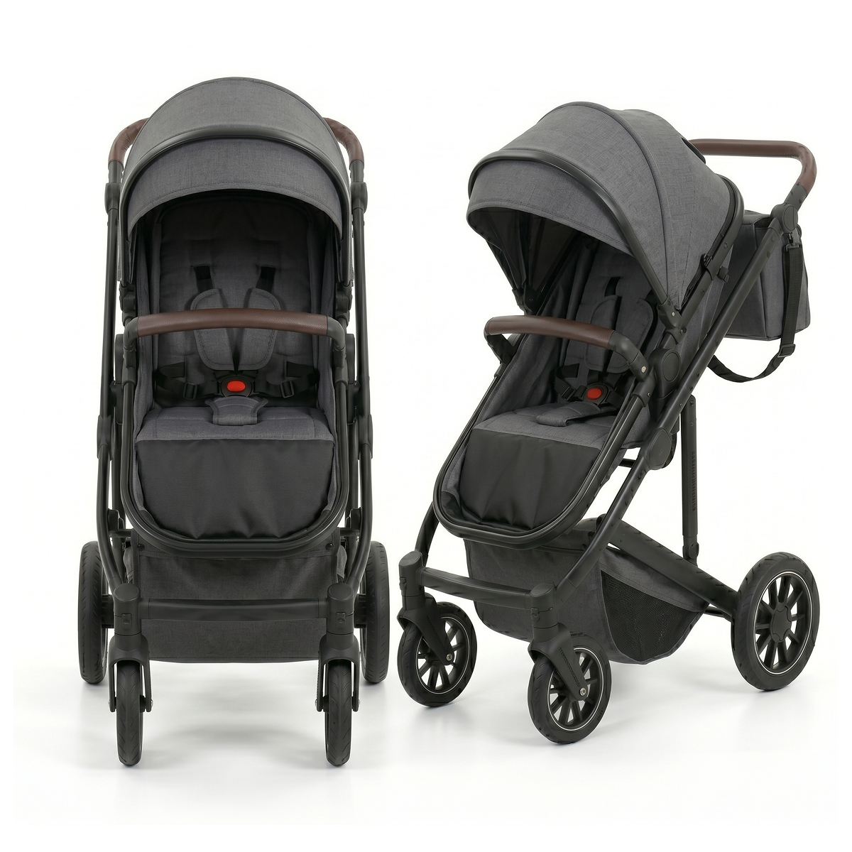 Twinky 4-in-1 Stroller - Dark Grey (Stroller, Car Seat & Travel Cot in 1)