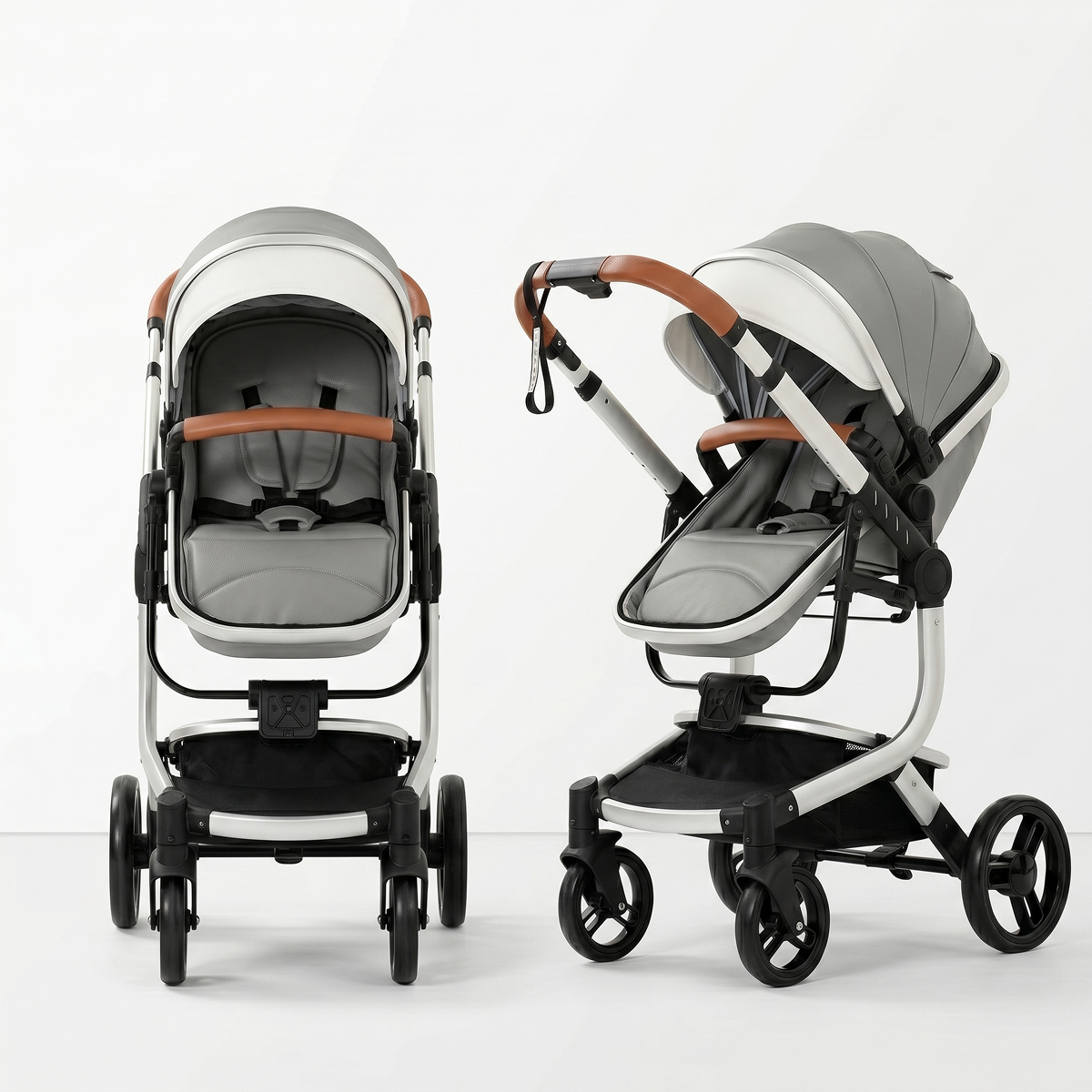 Twinky 4-i-1 Barnevogn Luxury Set Grå | Premium Kombivogn