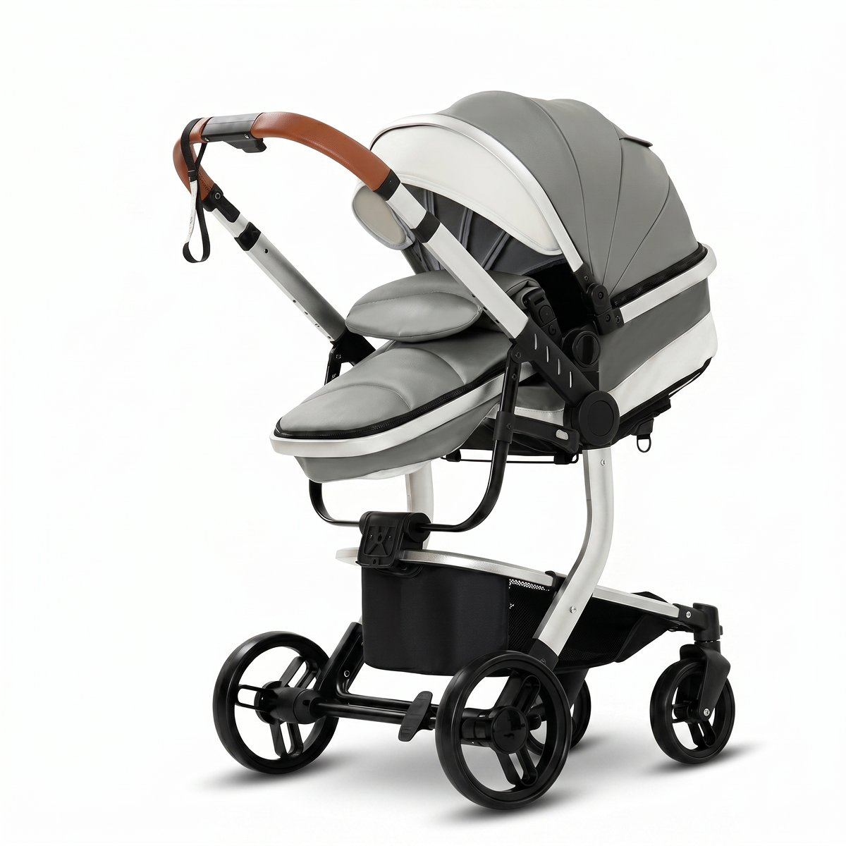 Twinky 4-i-1 Barnevogn Luxury Set Grå | Premium Kombivogn