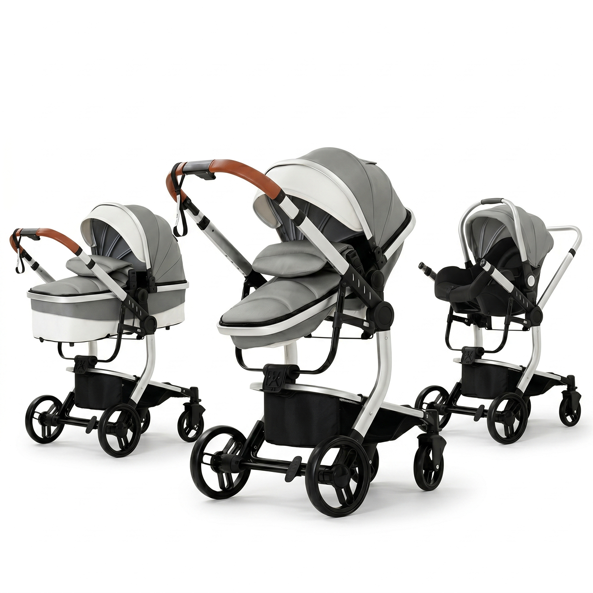 Twinky 4-in-1 Stroller Luxury Set - Grey