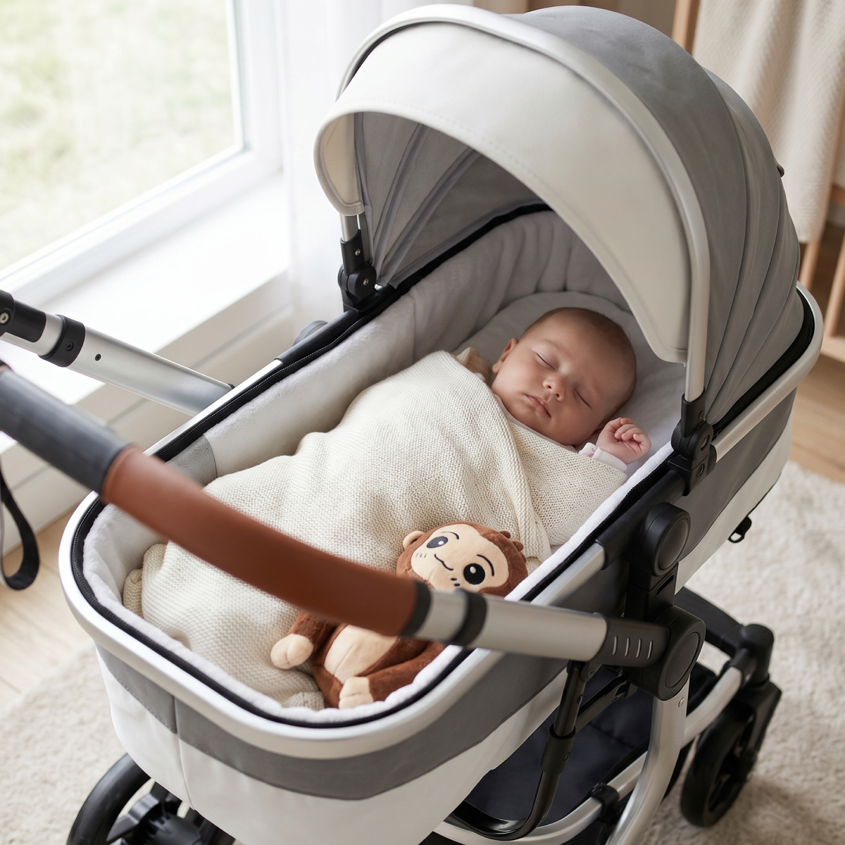 Twinky 4-i-1 Barnevogn Luxury Set Grå | Premium Kombivogn