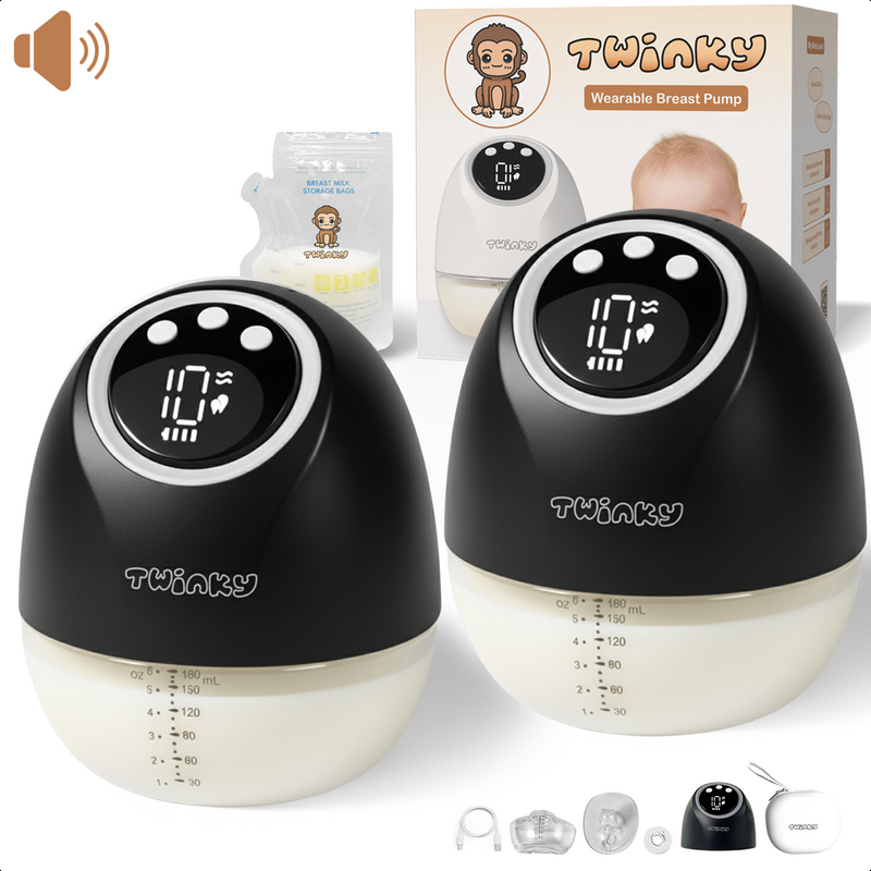 Twinky Elektrische Borstkolf 2x - Zwart