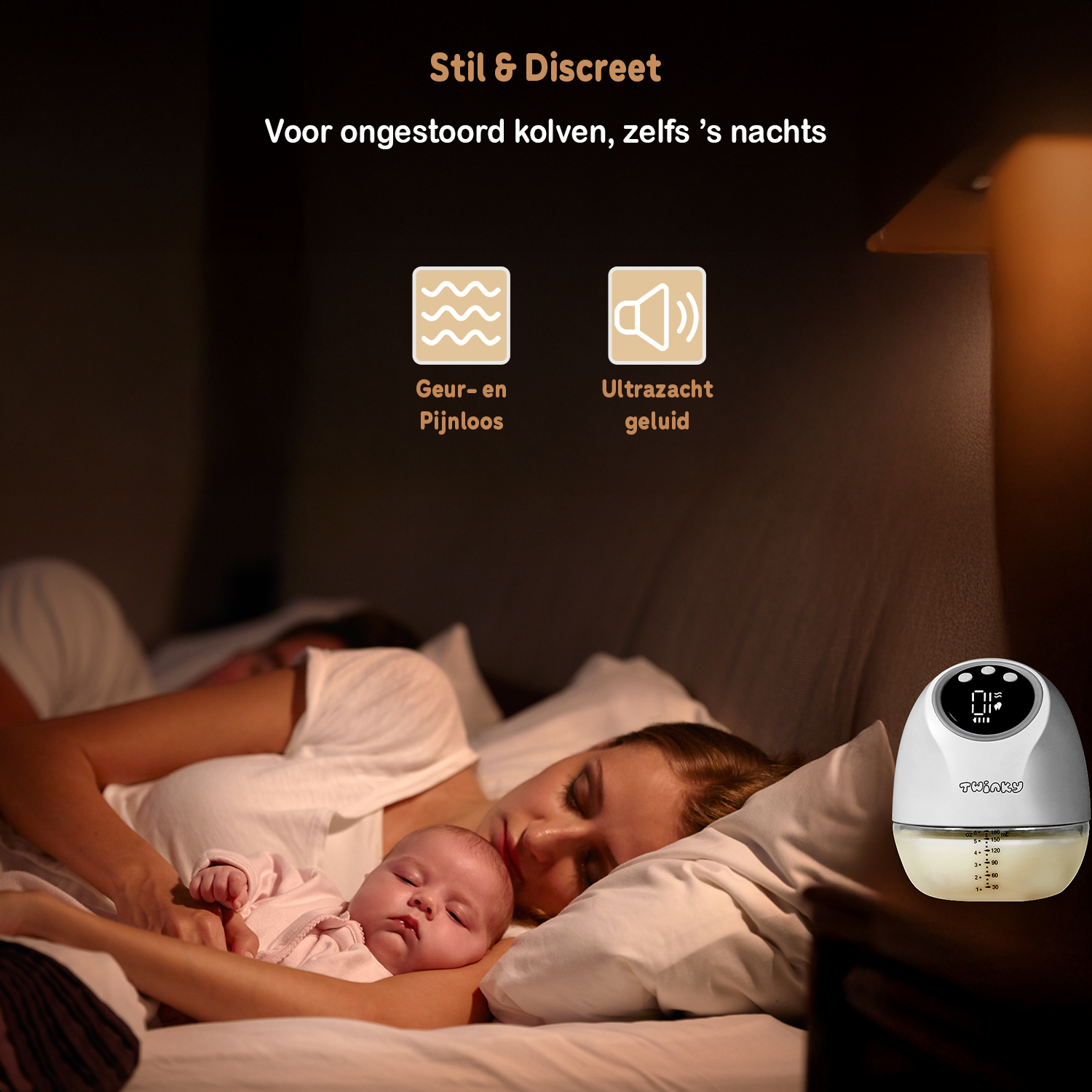 Twinky Electric Breast Pump - White