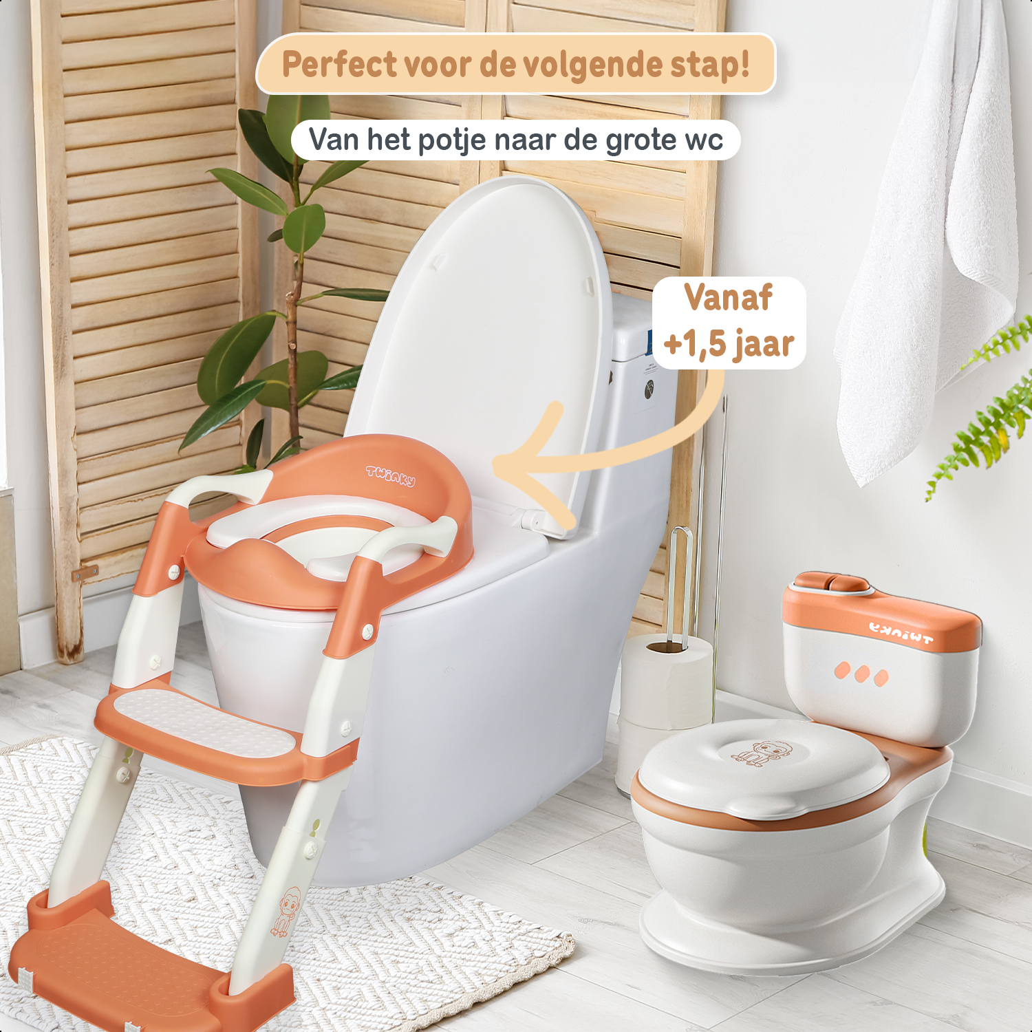 Twinky 2-in-1 Toilet Trainer & Potty Set