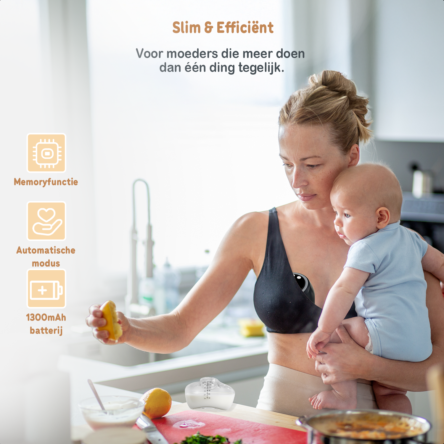 Twinky Elektrische Borstkolf 2x - Zwart