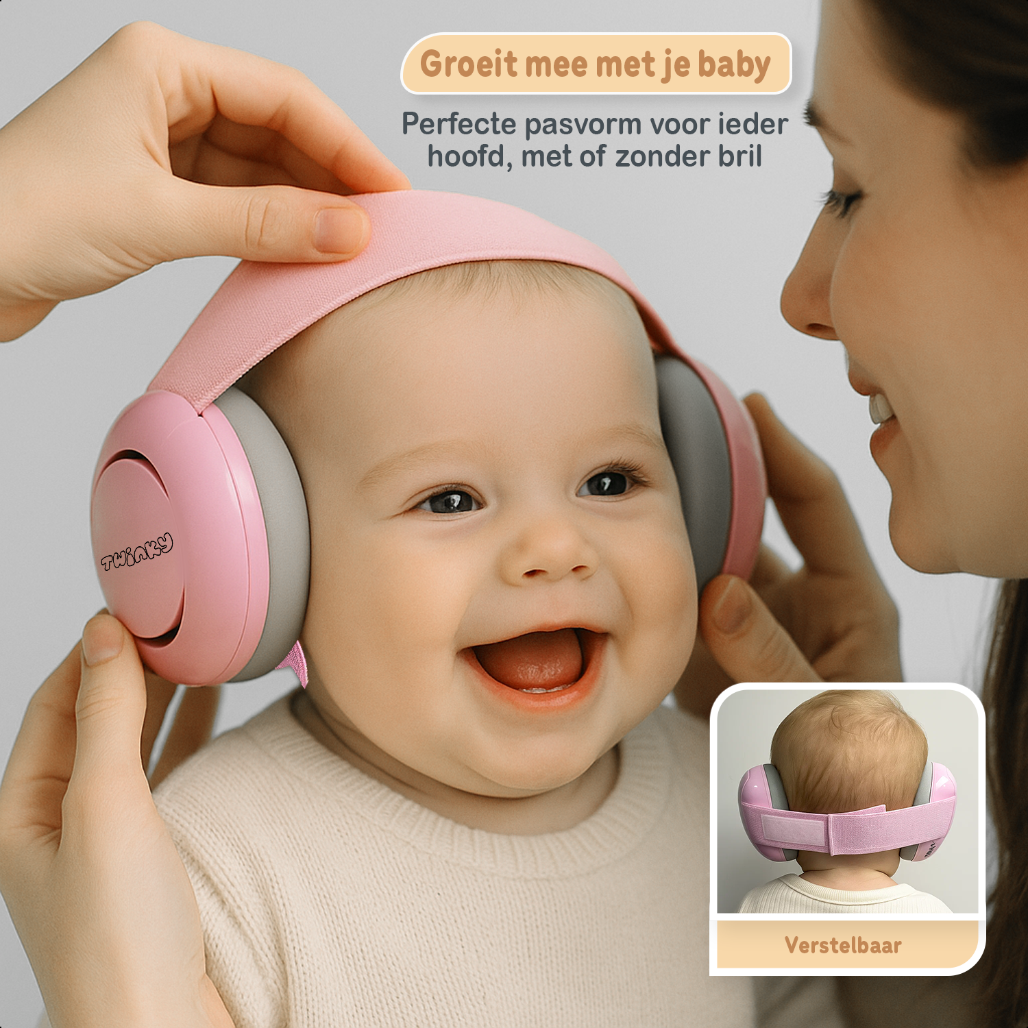 Twinky Baby Muffy's - Gehoorbescherming voor Baby en Peuter - Roze