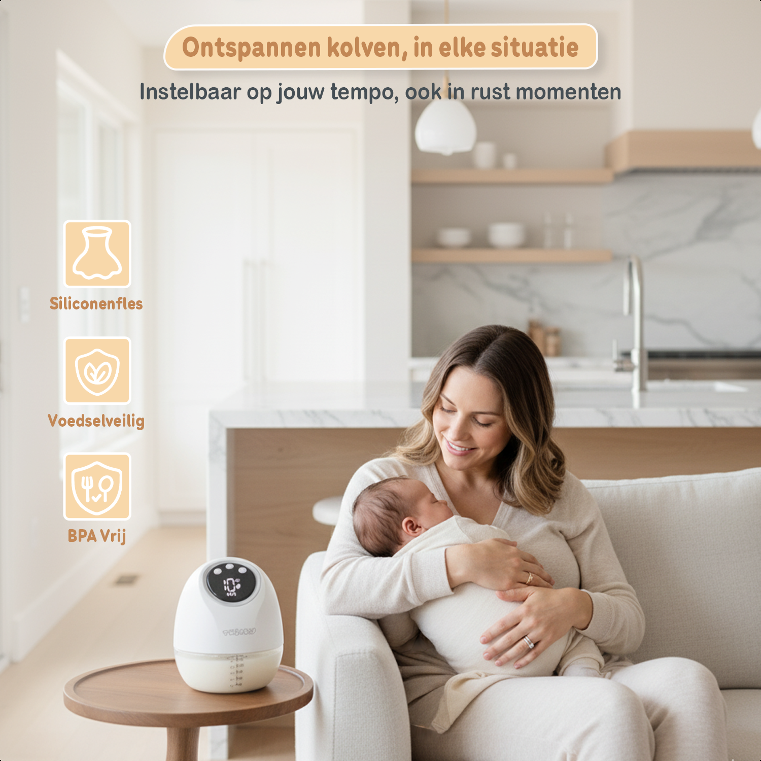 Twinky Electric Breast Pump - White