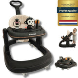 Twinky Babywalker GO - 2-in-1 Loopstoel & Loopwagen - Black