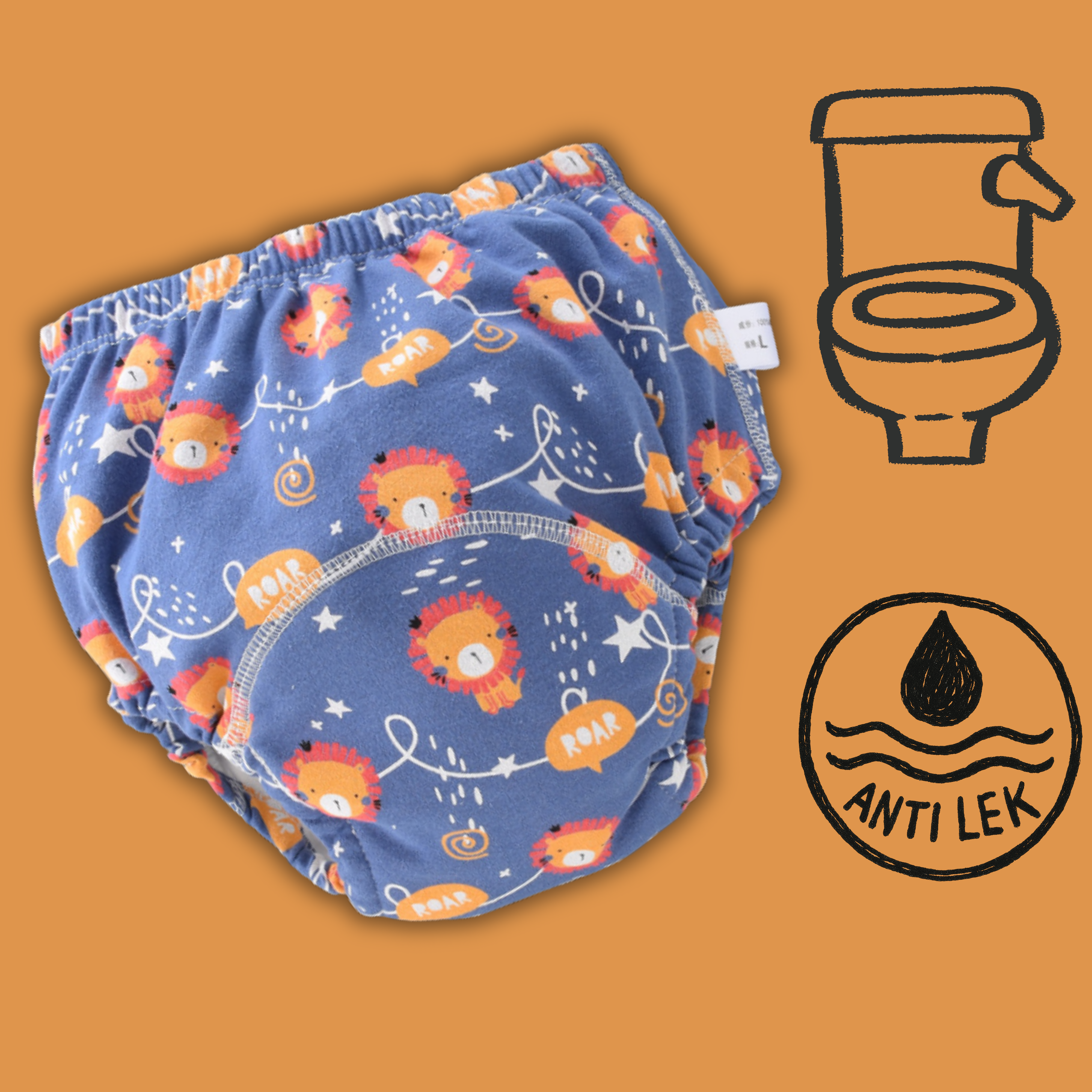 Twinky Comfysnuggs - Zachte Zindelijkheidstraining Onderbroekjes- Leeuwtjes