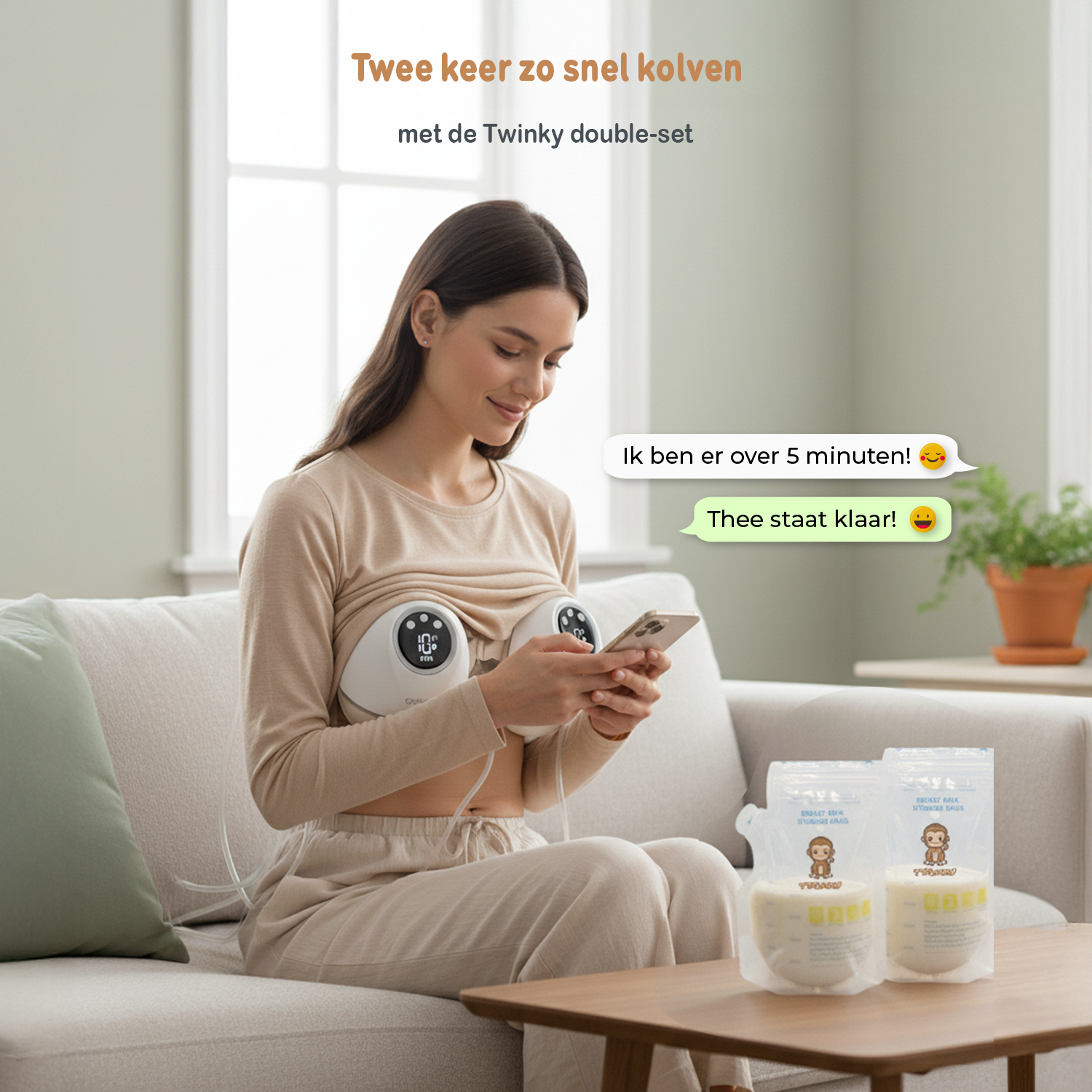 Twinky Electric Breast Pump - White