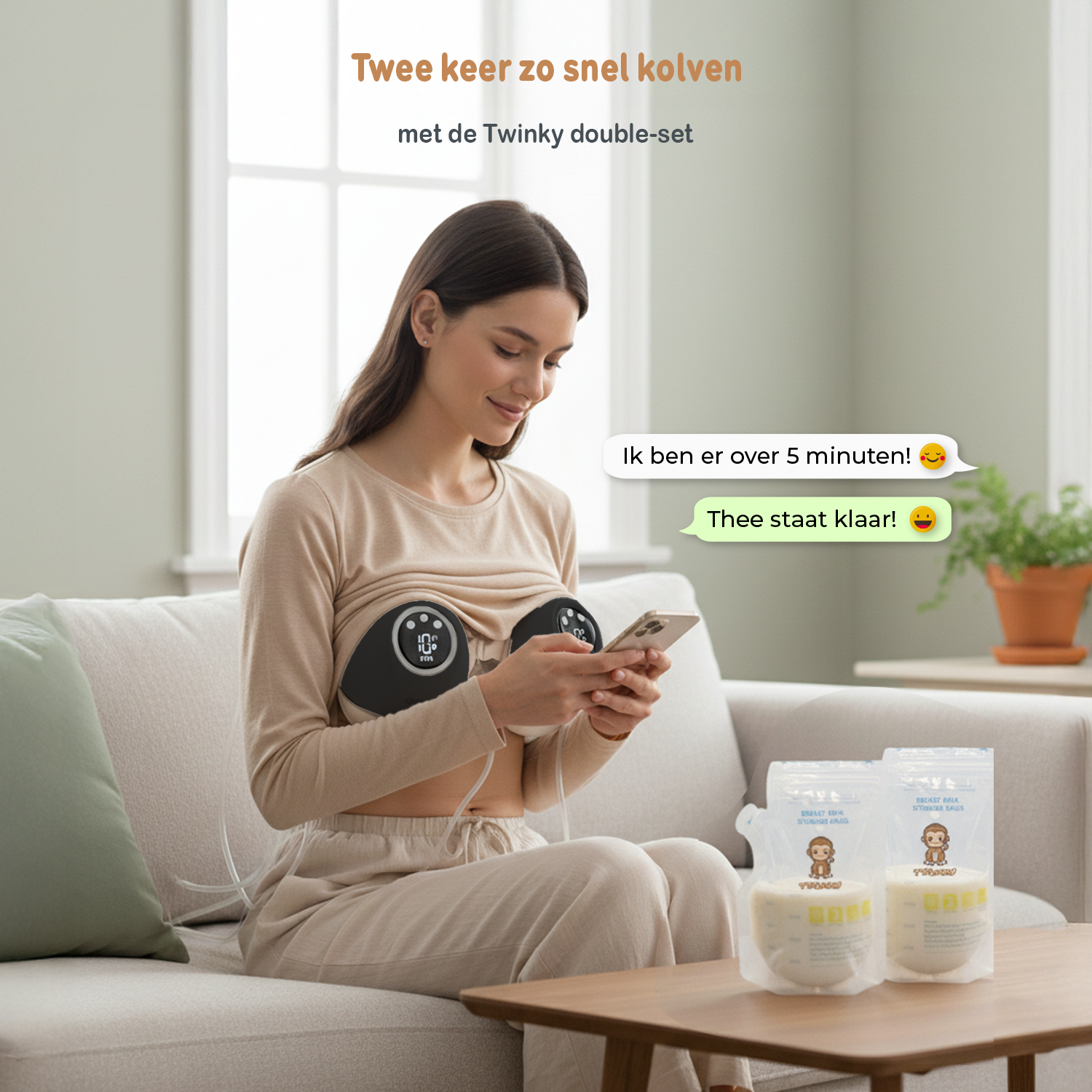 Twinky Elektrisk Brystpumpe - Sort