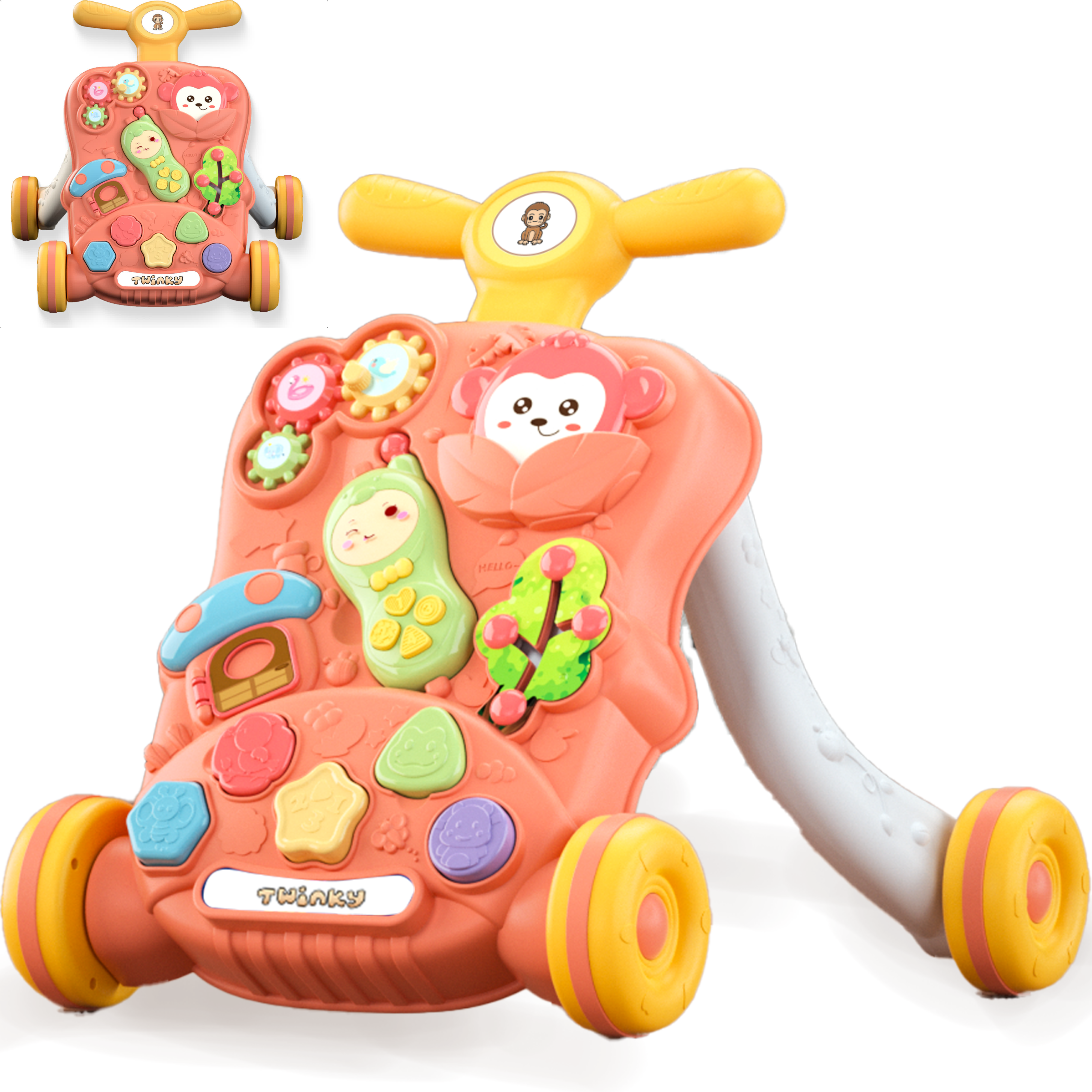 Twinky Interactieve Loopwagen - Pink