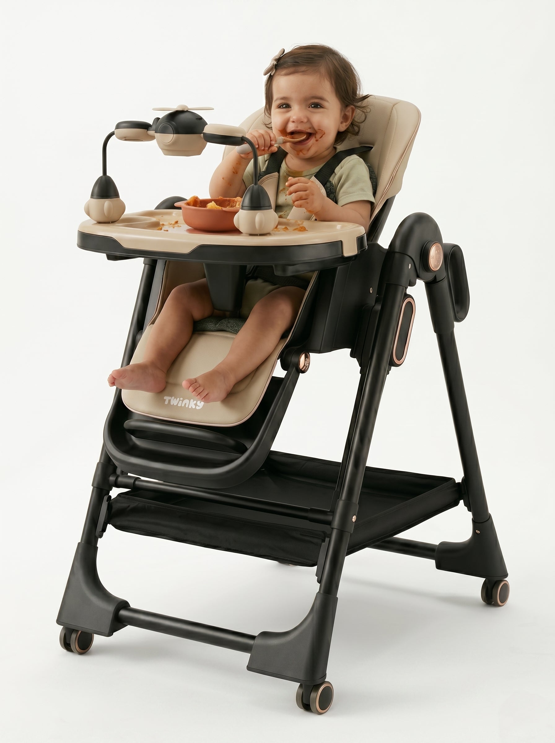 (NIEUW) Twinky Kinderstoel EXPLORE - Cream