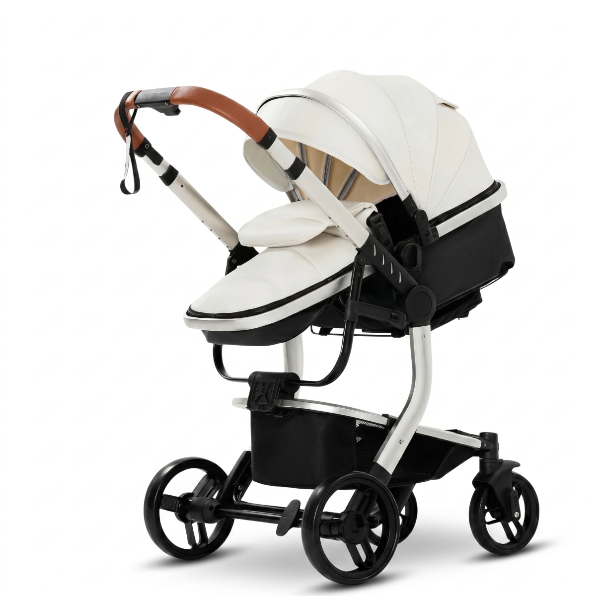 Twinky 4-i-1 Barnevogn Luxury Set Hvid | Luksus Barnevogn