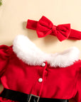 Cute, and Christmas-Ready – Twinky Christmas Romper & Holiday Diadem Set